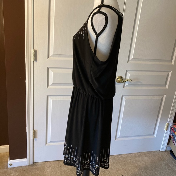 WHBM Embellished black dress. - Picture 4 of 8